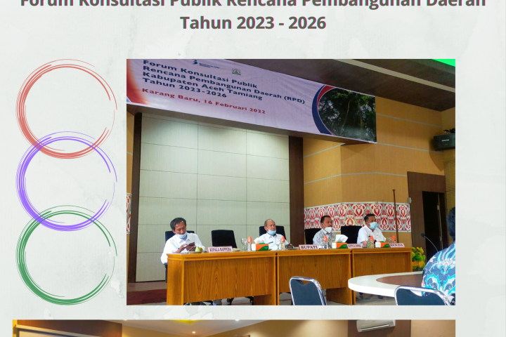FORUM KONSULTASI PUBLIK  DOKUMEN RENCANA PEMBANGUNAN DAERAH  TAHUN 2023 – 2026